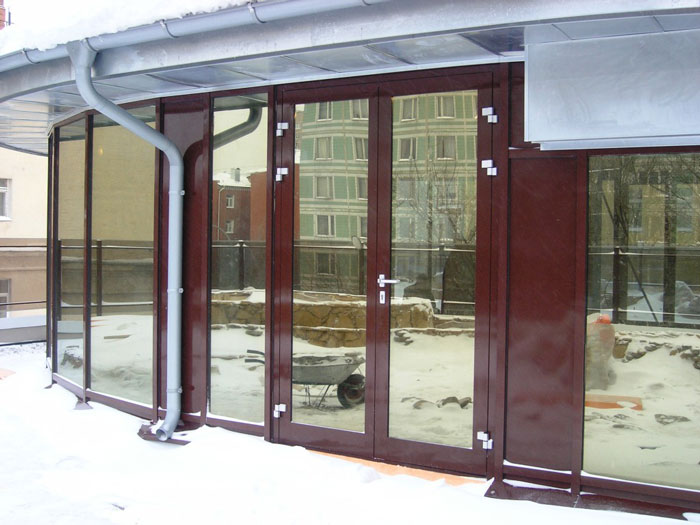 Алюминиевая дверь 1300×2300 мм. GFTD54206 Алюминиевая дверь 1300×2300 мм. GFTD54206